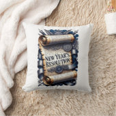 New Year's Resolution T-Shirt, Ornate Scroll クッション (ブランケット)