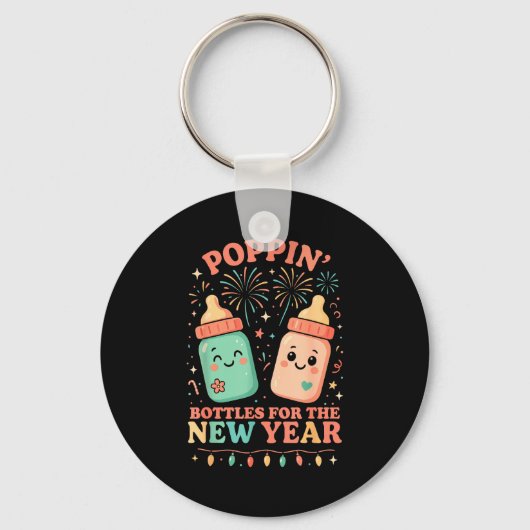 New Years Shirt, Nurse Png Bottles For The New Yea キーホルダー (正面)