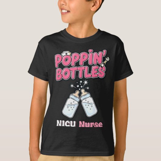 New Years Shirt, Nurse Png Bottles For The New Yea Tシャツ (正面)
