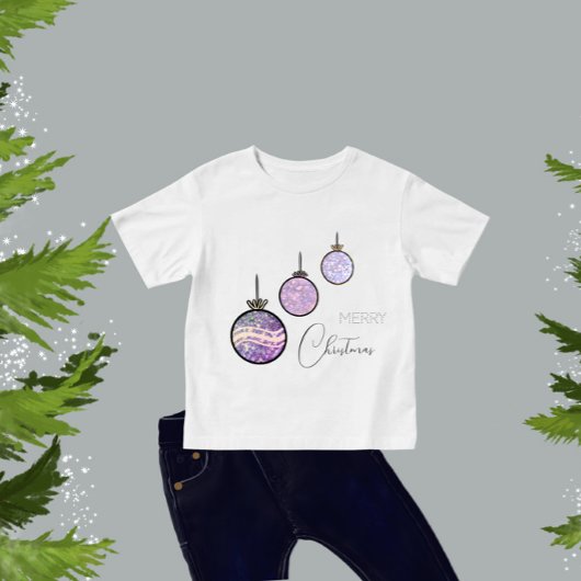 New Year's tree decorations ベビーTシャツ