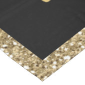 New Yeveパーティー、ブラックと金ゴールド テーブルクロス (アングル)