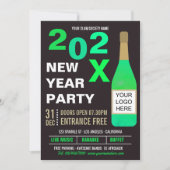 New Yeve Club/Society Bash add Logo招待状 招待状 (正面)