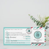 NEW YORKへのクリスマスギフト搭乗券 招待状 (スタンド正面)