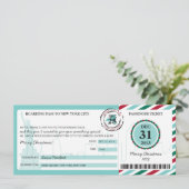 NEW YORKへのクリスマスギフト搭乗券 招待状 (スタンド正面)