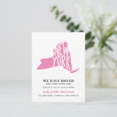 NEW YORK州新しいアドレスを移動したNew Home ポストカード (スタンド正面)