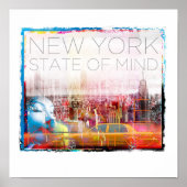 New York州of Mind Poster 12" x 12" ポスター (正面)