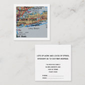 new york引っ越しましたニューアドレスカード エンクロージャーカード (正面/裏面)