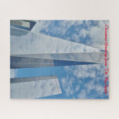 New York超高層ビル.クリスマス挨拶 ジグソーパズル (横)