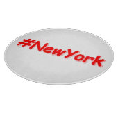 「#New york」かわいいデザイン。買今 カッティングボード (角)