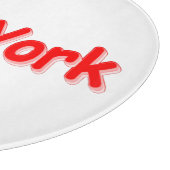 「#New york」かわいいデザイン。買今 カッティングボード (角)