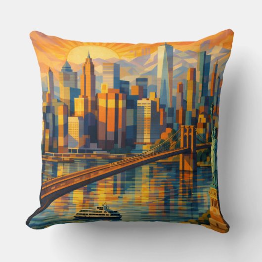 New York クッション (正面)