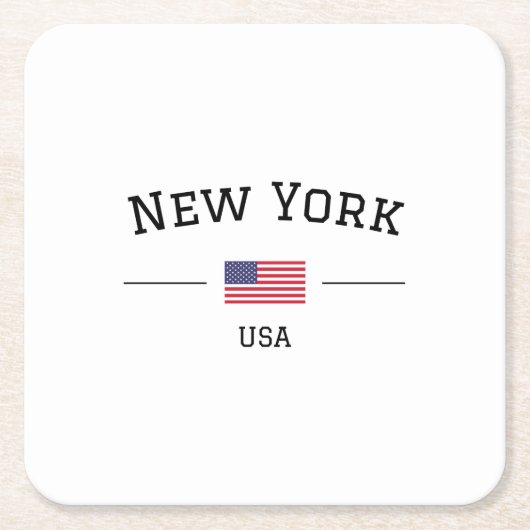 New York スクエアペーパーコースター (正面)