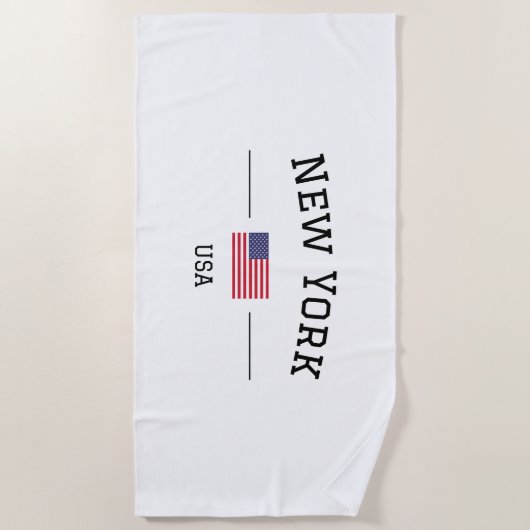 New York ビーチタオル (正面)