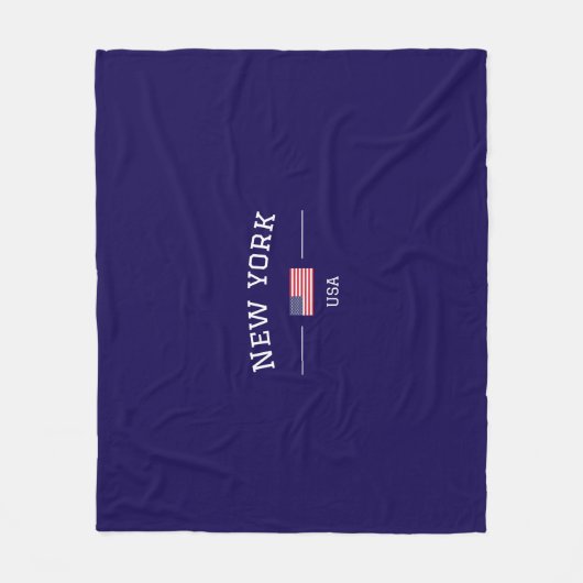 New York フリースブランケット (正面)