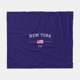 New York フリースブランケット