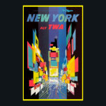 New York ポスター<br><div class="desc">New York vintage travel poster. Vintage ad poster</div>