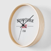 New York 壁時計 (傾斜)