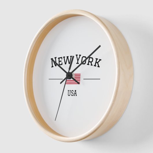 New York 壁時計 (傾斜)