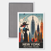 New York：無限の可能性の土地マグネット マグネット (正面/裏面)