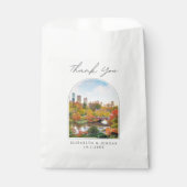 New York 結婚's Central Park Photo Thank You フェイバーバッグ (正面)