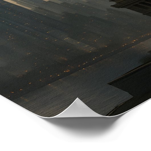 New York 2100: Futuristic Skyline ポスター (角)