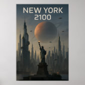 New York 2100: Futuristic Skyline ポスター (正面)