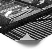 New York and Central Park Black & White ポスター (角)