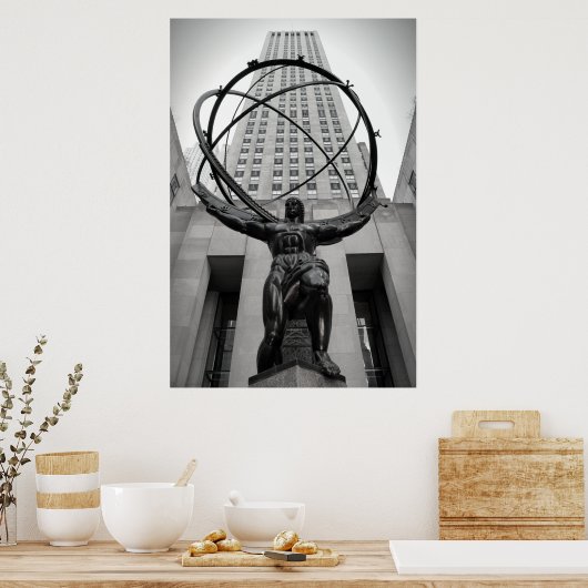 NEW YORK ATLAS ポスター (キッチン)