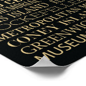 New York Attractions ポスター (角)