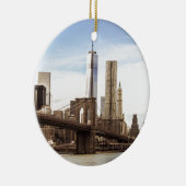 New York Brooklyn bridge セラミックオーナメント (右)