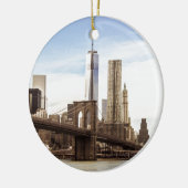 New York Brooklyn bridge セラミックオーナメント (左)