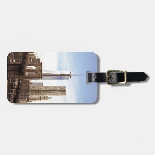 New York Brooklyn bridge ラゲッジタグ (正面横)