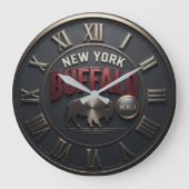 New York Buffalo ラージ壁時計 (正面)