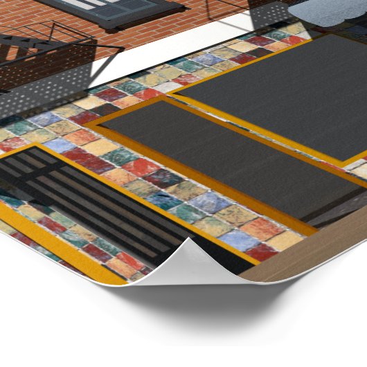 New York Buildings ポスター (角)