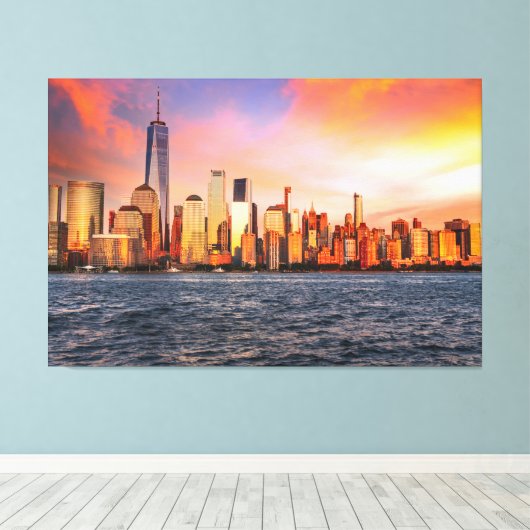 New York Canvas Print キャンバスプリント (インサイチュ (ウッドフロア))