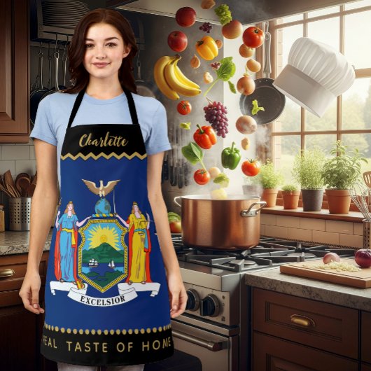 New York Chefs Apron, USA, New York Flag エプロン