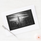 NEW YORK CITYスタンプ 長方形シール (封筒)