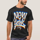 NEW YORK CITY クール TYPOGRAPHIC Tシャツ (正面)