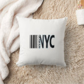 New York City 1625 Barcode Design クッション (ブランケット)