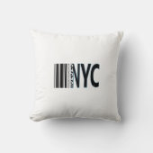 New York City 1625 Barcode Design クッション (正面)