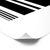 New York City 1625 Barcode Design ポスター (コーナー)