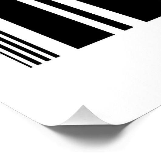 New York City 1625 Barcode Design ポスター (コーナー)