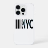 New York City 1625 Barcode Design iPhoneケース (裏面)