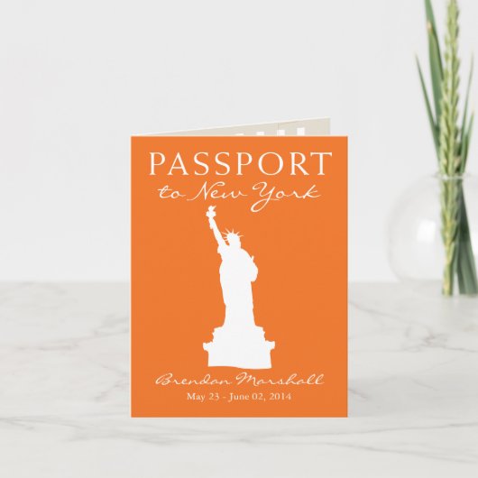 New York City 21ST Birthday Passport 招待状 (正面)