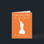 New York City 21ST Birthday Passport 招待状<br><div class="desc">A fun 21ST Birthday Gift Surprise! Do you need a fun way to give a trip as a gift! Send a passport with all the information. I've included two photos I took of New York City so you can keep those photos or add your own. COLORS WILL BE PRINTED IN...</div>