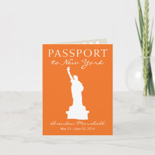 New York City 21ST Birthday Passport 招待状