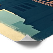 New York City –  30"x20" Art Deco Skyline Poster ポスター (角)