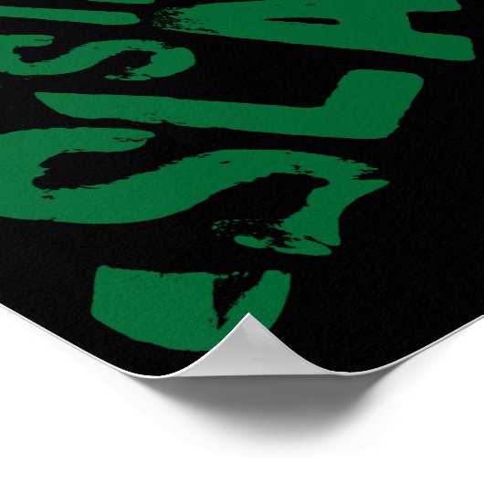 New York City 5 Boroughs Calligram Map ポスター (角)