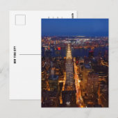 New York City at dusk - Crysler Bulding  ポストカード (正面/裏面)