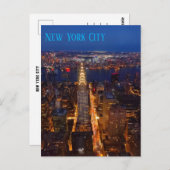 New York City at dusk - Crysler Bulding  ポストカード (正面/裏面)